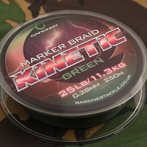 Gardner Tackle Kinetic Marker Braid 25lb , 0,28mm