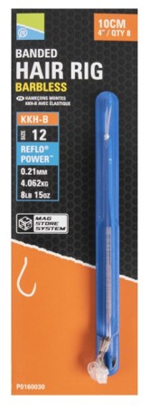 Preston Innovations KKH-B Banded Hair Rigs 4 Inch Hakengröße 16
