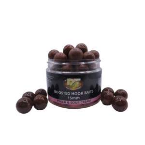 DT Baits Pukka Fish Peach & Sour Cream Boosted Hook Baits 15mm