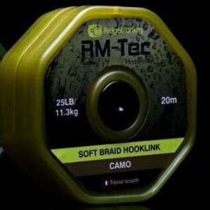 RidgeMonkey RM-Tec Soft Braid Hooklink Camo 25lb