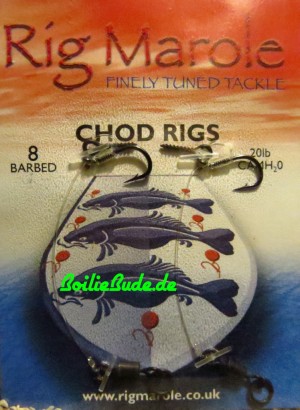 Rig Marole Chod Rigs Size 8 Barbed, mit Widerhaken