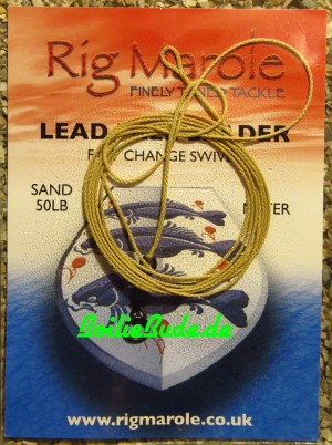 Rig Marole Lead Free Leaders Sand 1m, Quick Change Swivel