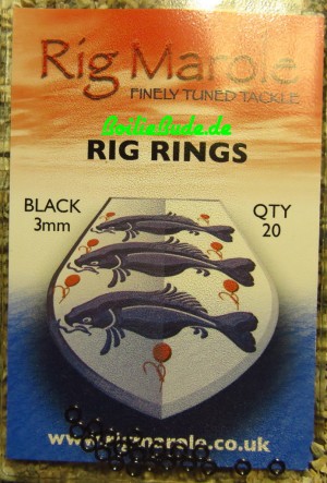 Rig Marole Rig Rings Black 3mm, rund