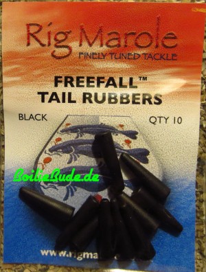 Rig Marole Free Fall Tail Rubbers Standard Black