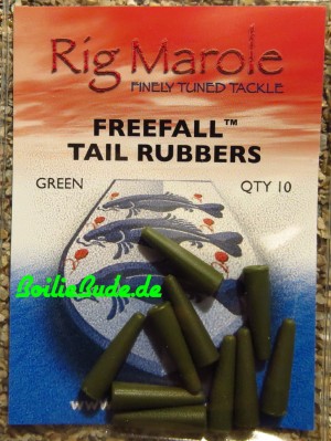 Rig Marole Free Fall Tail Rubbers Standard Green