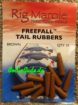 Rig Marole Free Fall Tail Rubbers Standard Light Brown