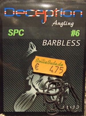 Deception Angling SPC Haken Größe 6 ohne Widerhaken