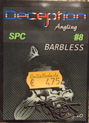 Deception Angling SPC Haken Größe 8 ohne Widerhaken