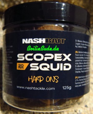 Nashbait Scopex Squid Hard On´s 20mm, 125gr.