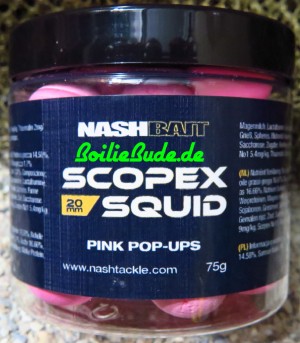 Nashbait Scopex Squid Pink Pop Up´s 20mm, 75gr.