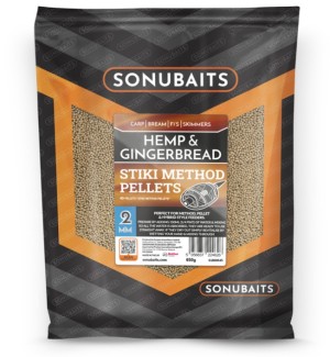 Sonubaits Stiki Method Pellets 2mm Hemp & Gingerbread