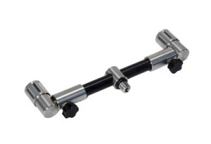 SummitTackle Adjustable 2 Rod Buzz Bars Black Edititon 6 Inch (Front)
