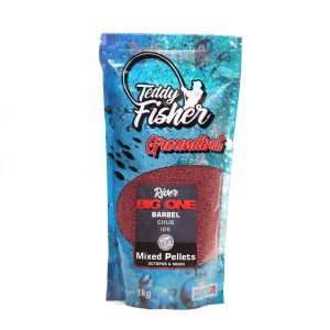 Teddy Fisher River Big One Octopus & Squid Pellets 2mm, 1kg