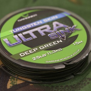 Gardner Tackle Ultra Sink Tungsten Skinned Hooklink Deep Green