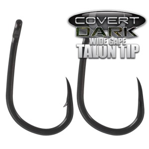 Gardner Tackle Covert Dark Wide Gape Talon Tip Hook Hakengröße 4 / Barbed (mit Widerhaken)