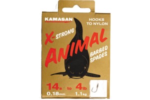 Kamasan Animal X-Strong Heavy Barbed Vorfachhaken Hakengröße 14