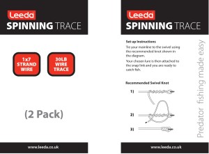 Leeda Spinning Trace, Stahlvorfach