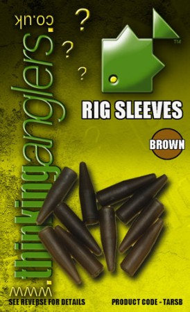 Thinking Anglers Rig Sleeves in Green und Brown