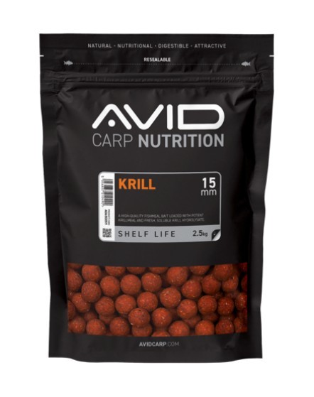 Avid Carp Krill Shelf Life Boilies New 15mm / 2,5kg