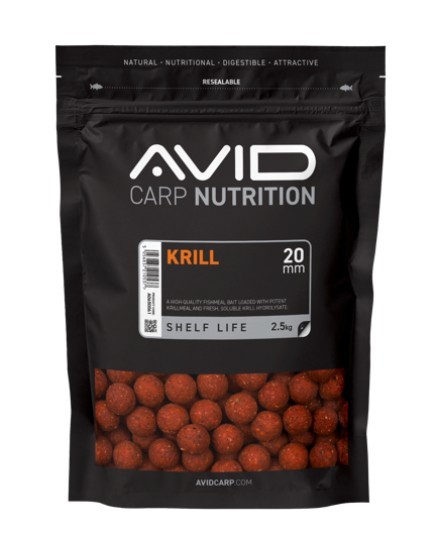 Avid Carp Krill Shelf Life Boilies New 20mm / 2,5kg