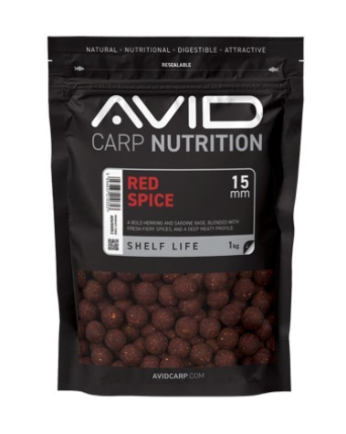 Avid Carp Red Spice Shelf Life Boilies New