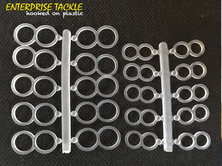 Enterprise Tackle Double Pellet Bait Band Clear 10mm - 18mm