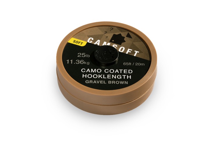 Thinking Anglers Camsoft Hooklength 25lb Camo Gravel Brown