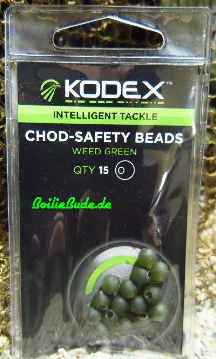 Kodex 30PLUS Chod Safety Beads Weed Green
