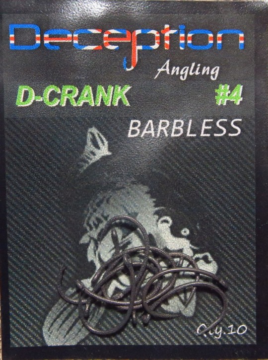 Deception Angling D-CRK Haken Größe 4 ohne Widerhaken