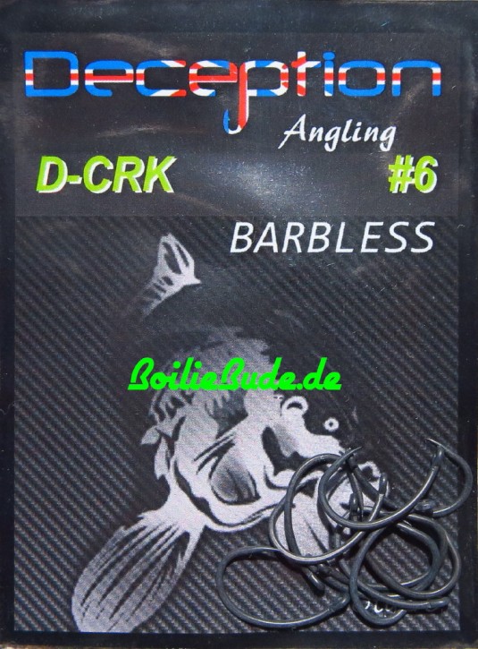Deception Angling D-CRK Haken Größe 6 ohne Widerhaken