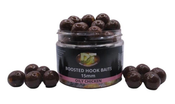DT Baits Pukka Fish Oily Chicken Boosted Hook Baits 15mm