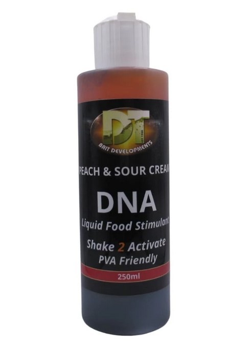 DT Baits Pukka Fish Peach & Sour Cream DNA 250ml