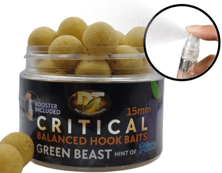 DT Baits Cold Water Green Beast Critical Balanced Hookbaits 15mm