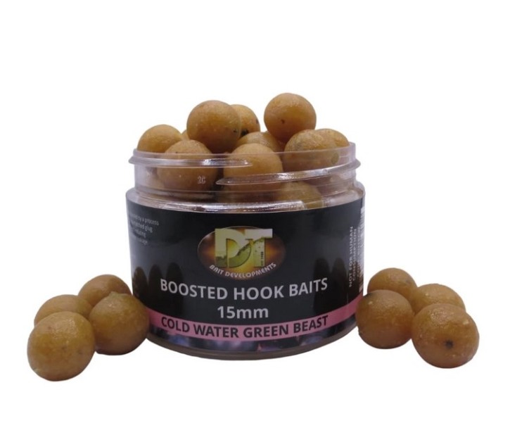 DT Baits Cold Water Green Beast Boosted Hookbaits 15mm