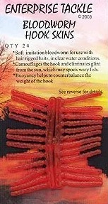 Enterprise Tackle Hook Skins Bloodworm