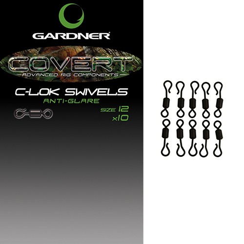 Gardner Tackle Covert C-LOK Swivels Size 12