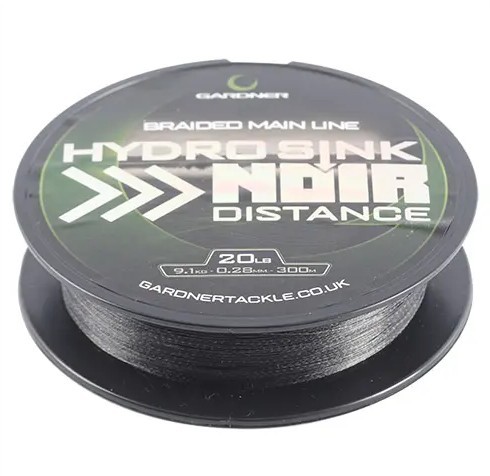 Gardner Tackle Hydro-Sink Noir Distance Braided Mainline 20lb