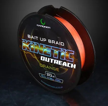 Gardner Tackle Kinetic Outreach Bait Up Braid Orange