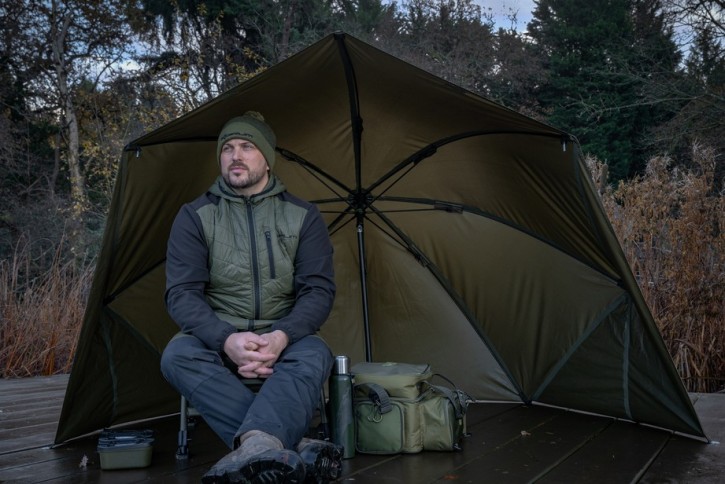 Korum Fishing Progress Graphite Brolly Shelter 50"