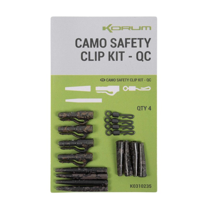 Korum Fishing Camo Safety Clip Kit QC