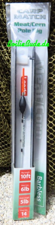 Leeda Carp Match Pre Tied Pole Rig Meat/Corn