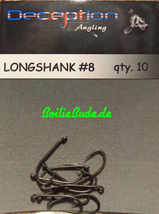Deception Angling Longshank Haken Größe 8 ohne Widerhaken