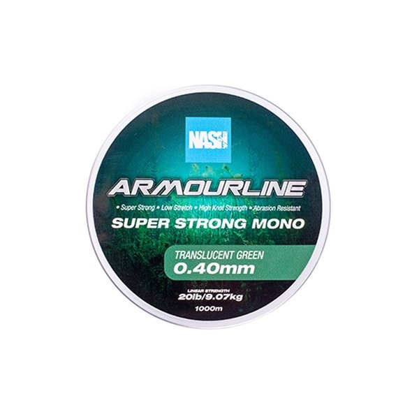 Nash Tackle Armourline Super Strong Mono Translucent Green 20lb