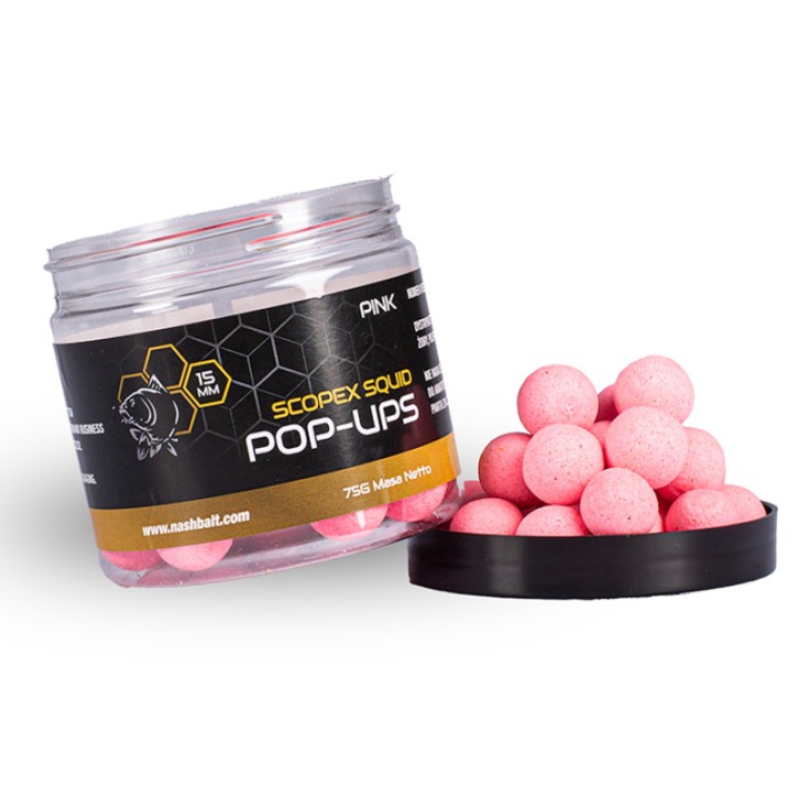 Nashbait Scopex Squid Pop Ups Pink 2024 20mm