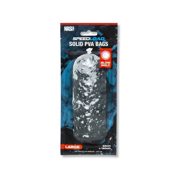 Nash Tackle Speedload Solid PVA Bags Slow Melt Large