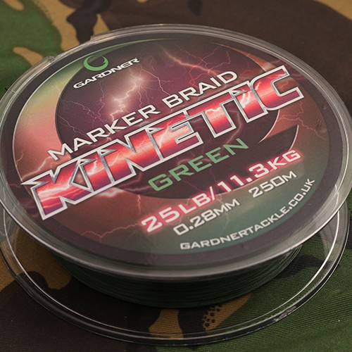 Gardner Tackle Kinetic Marker Braid 25lb , 0,28mm