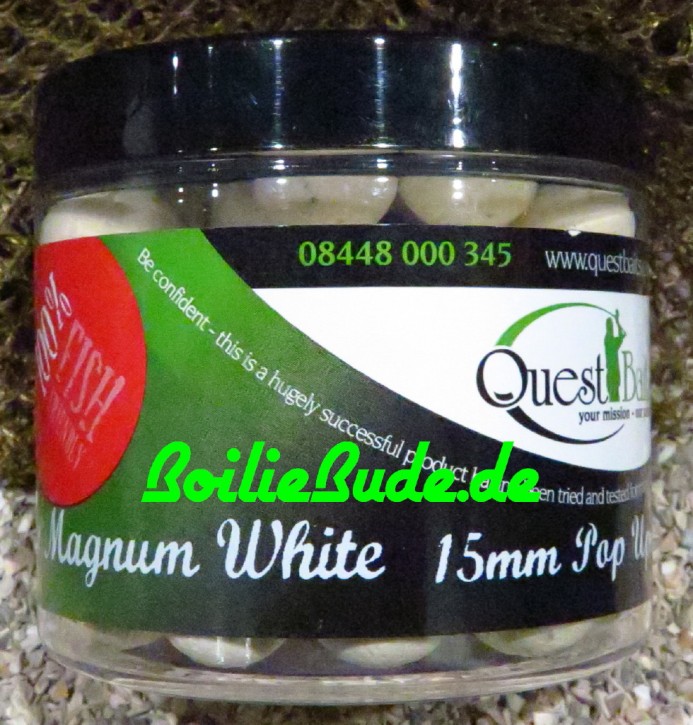 Quest Baits Magnum White Pop Up´s 15mm
