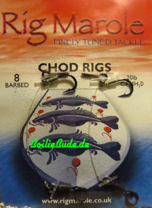 Rig Marole Chod Rigs Size 8 Barbed, mit Widerhaken