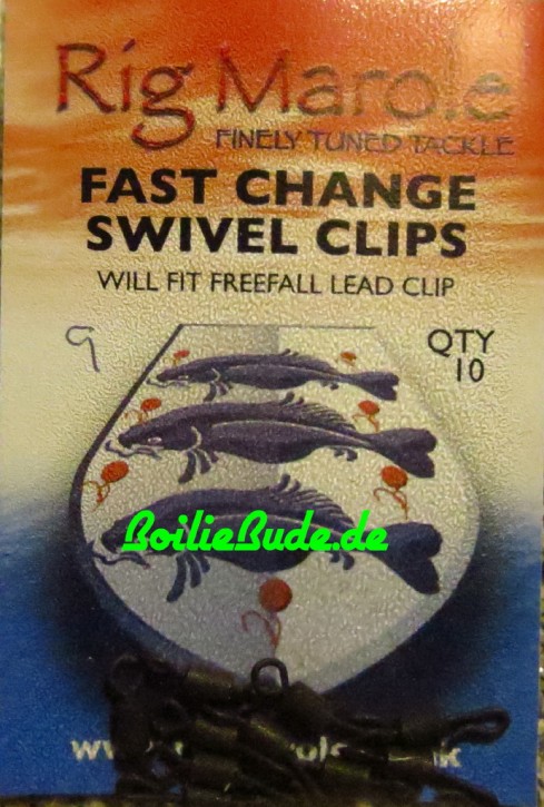 Rig Marole Fast Change Swivels Black Gr.9, 10 Stück