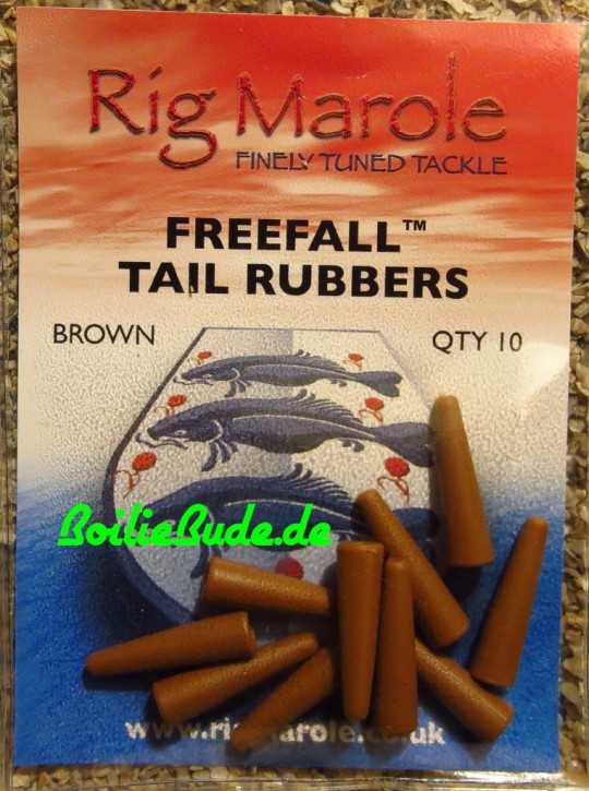 Rig Marole Free Fall Tail Rubbers Standard Light Brown